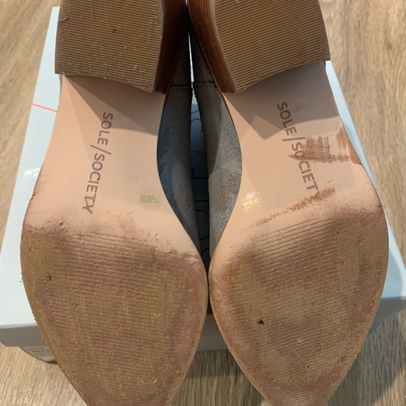 Sole Society Lilianna Light Grey shimmer leather - Picture 4 of 4